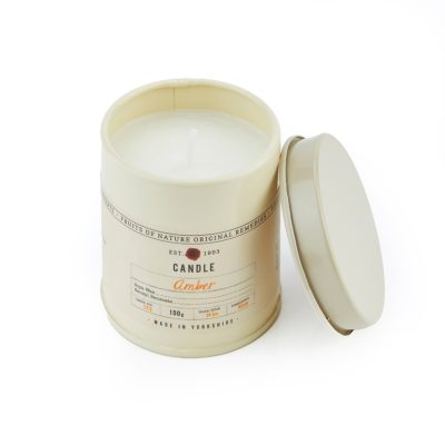 Amber Small Candle Tin 100g (3.5oz)