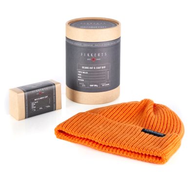 Beanie Hat & Moss and Amber Soap Gift