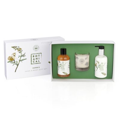 Herbis Gift Box (Hand Wash, Hand Lotion & Candle)